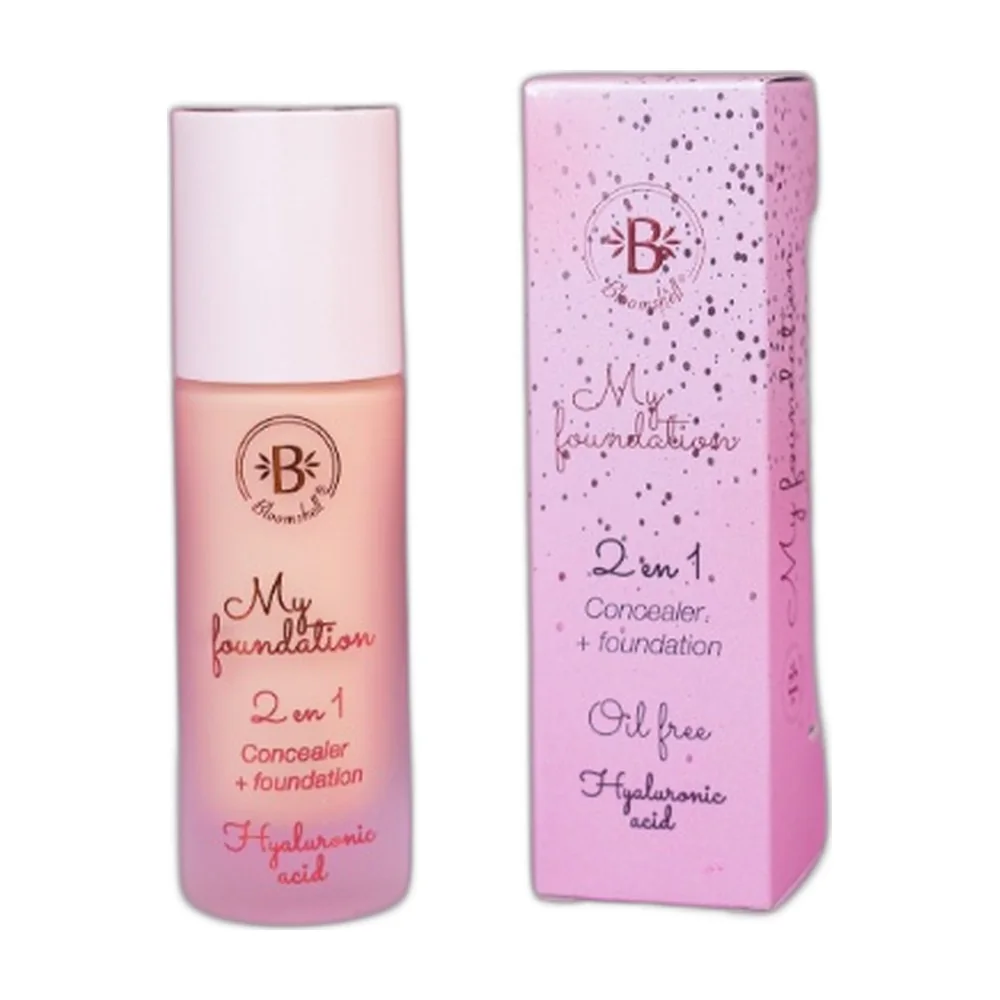 Base Líquida My Foundation 2 en 1 Bloomshell – Almendra